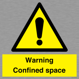 Warning Confined space